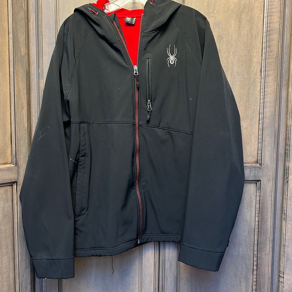 Spyder Black Hooded Jacket
